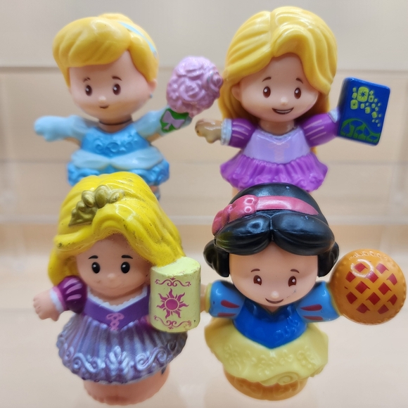 Little People Princesses Cinderella Snow White Rapunzel Fisher Price - Picture 1 of 3